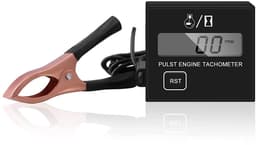 Digitale tachometer - inductief - groot LCD-display - betrouwbaar voor kettingzaag en grasmaaier - SnelShoppen — thumbnail 1