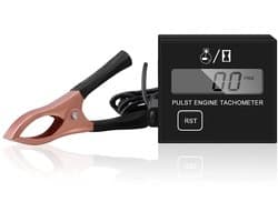 Digitale tachometer - inductief - groot LCD-display - betrouwbaar voor kettingzaag en grasmaaier - SnelShoppen