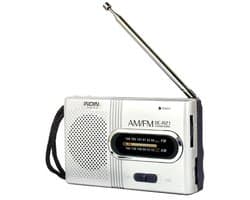INDIN BC-R21 - Mini Radio op Batterijen - AM/FM - Draagbare Noodradio voor Rampen - Perfect voor Noodpakket - Werkt op AA-batterijen - Noodradio - Inclusief Verzendkosten