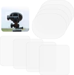 SnelShoppen - 8 Stuks Electrostatistische Stickers voor Dashcam - Transparante Statistische Film - Bescherming tegen Krassen en Val voor Dashcam Insta — thumbnail 1