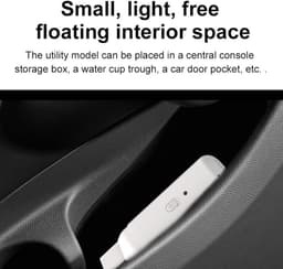 Draagbare Handstofzuiger - Kleine Stofzuiger Auto - Auto Interieur Reinigen - Laag Geluidsniveau - 17.5 cm - Zwart — thumbnail 3