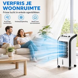 Innovastore Draagbare Luchtkoeler - 3-1 luchtkoeler - Verstuiver ventilator - Verdampingskoeler - 65 W - 4 liter - 28x28x58cm — thumbnail 2