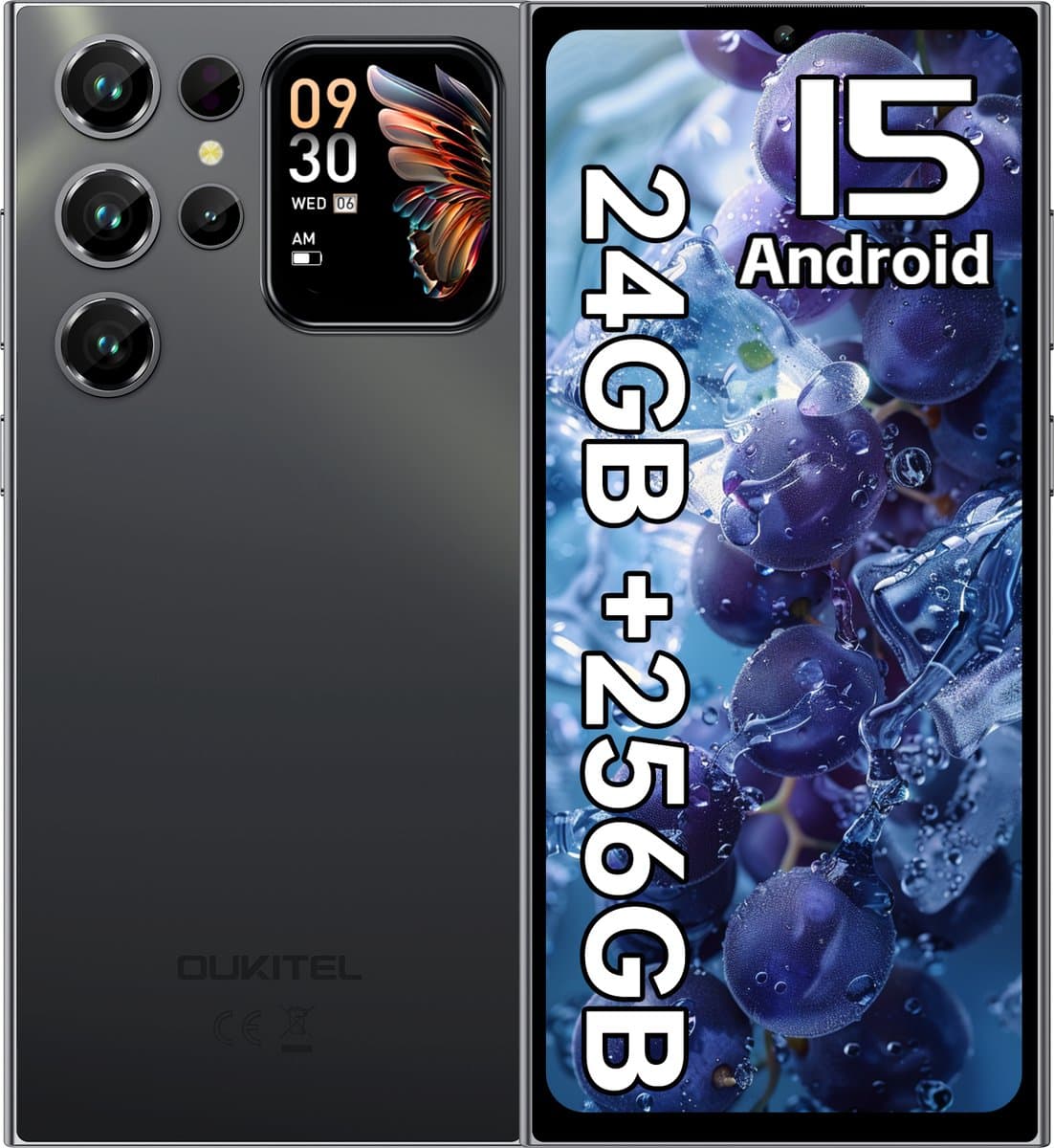 OUKITEL C62 Pro Smartphone 4G-6,88" HD-90Hz-24GB RAM-256GB ROM-5150mAh-13MP Camera-NFC-Android 15 — afbeelding 1