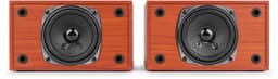 Platenspeler met speakers - Audizio Akron - LP speler - Bluetooth - AUX - 3 snelheden - Kersen houtlook — thumbnail 4
