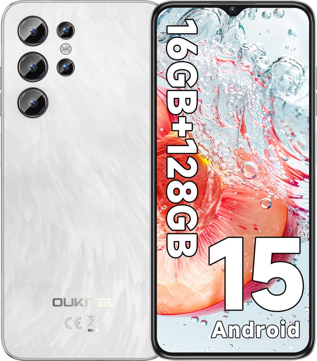 OUKITEL C1 smartphone-Android 15- 4G-6,52 inch HD-16GB RAM-128GB opslag-5150mAh batterij — afbeelding 1