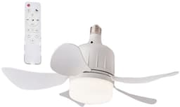 Ventilatorlamp met afstandsbediening | Compacte ventilatorlamp met afstandsbediening – 3 lichtstanden; creatieve ventilator voor thuis, op de camping, in de woonkamer of als tentdecoratie — thumbnail 5