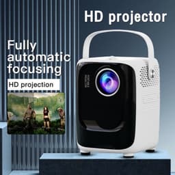 Beamer - 4K Ondersteuning - 1080P Resolutie - Bluetooth - WiFi - Trapeziumcorrectie - Zwart — thumbnail 2