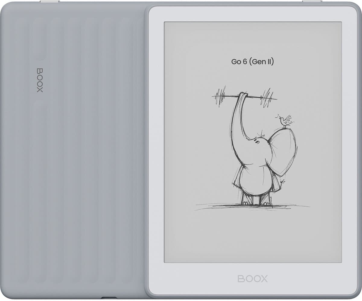 BOOX Go 6 (Gen II) - 6'' e-Reader – Stone - 300 PPI ePaper, Android, Google Play Store, 3 GB RAM, 32 GB opslag, microSD, verstelbare frontverlichting, InkSense Plus-compatibel — afbeelding 1