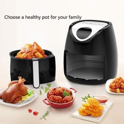 Luchtfriteuse Mini Oven - Snelle Frituurpan - Snel Koken - Snelle Luchtcirculatie - 27.5 x 26.5 x 31 cm - Multicolor — thumbnail 5
