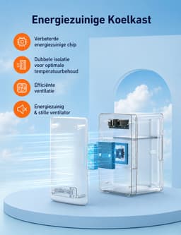 Mini-koelkast, 6 l, draagbaar, met koelchip, 2,58 kg, 220-240 V — thumbnail 4