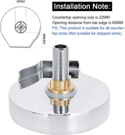Bekerwasmachine Automatisch - Bekerspoeler Glazenwasser - Snel Glazen Reinigen - Roestvrijstalen Basis - 5.6 x 5.2 x 1.7 Inch - Zilverkleurig — thumbnail 5