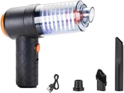 Draagbare Kruimeldief - Snoerloze Stofzuiger - Auto Interieur Reinigen - Blaas en Zuig Functie - 32 cm Lengte - Zwart — thumbnail 1