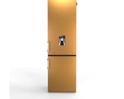 Nunki Large H2O – Koel-vriescombinatie – Waterdispenser – E-klasse – 268 liter – Brushed Bronze Texture