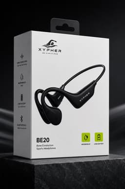 Xypher® Wave Bone Conduction Headphone - Sport Oortjes Draadloos - Hardloop Hoofdtelefoon - koptelefoon fietsen sport - open ear - Bluetooth 6.0 - waterdicht — thumbnail 5