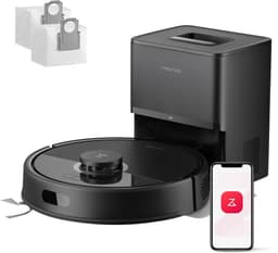 Roborock Q7 L5+ Set-Robotstofzuiger-Dubbel Anti-Tangle Systeem-8000 Pa Zuigkracht-Elektronische Watertank-LiDAR-Navigatie-Ideaal voor Tapijten en Dierenharen-Zwart — thumbnail 1