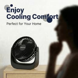 USB Tafelventilator Stil 20 dB – 3 Snelheden – 360° Draaibaar – Compact 15,2 cm – Wit — thumbnail 3