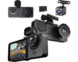Solidchoice - 4K Dashcam met Infrarood Nachtzicht en 32GB SD Kaart