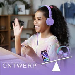 Zavio® Koptelefoon Kinderen met Draad - Gaming Headset - Paars — thumbnail 5