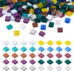 200 stuks rechthoekige glazen Tila-kralen in vierkante vorm, ideaal voor het maken van armbanden en kettingen met een strakke en moderne uitstraling — thumbnail 1