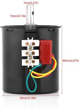 Solidchoice - 220V Synchronous Gear Motor met Torque Controle en Diverse Snelheden — thumbnail 5
