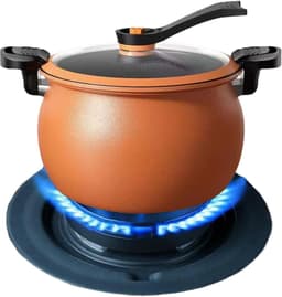 Multi-Cooker Snelkookpan - Rijstkoker Stoompan - Snel Maaltijden Bereiden - Transparant Deksel - 28 cm - Zwart — thumbnail 1