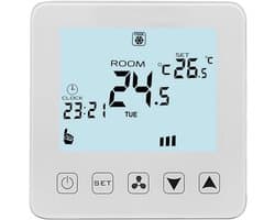 Slimme thermostaat - App regeling - Comfort regelen - Energiebesparing - 7 dagen programmering - Wit