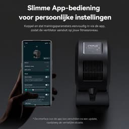 Cycplus F1 Cardio - Fitness Fan met Afstandbediening - Air Mover - Ventilator - met App - Vloerventilator - Hartmeter - Cycling fan - Fiets ventilator - Indoor — thumbnail 3