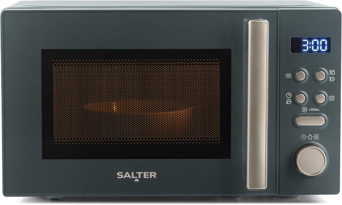 Digitale Magnetron - Vrijstaande Oven - Snel Maaltijden Bereiden - 8 Automatische Programma's - 20 Liter Capaciteit - Grijs — afbeelding 1