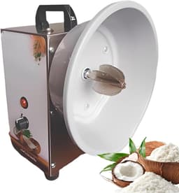 Elektrische Kokosrasp - Kokosnijder Kokosmolen - Kokos Verwerken - Drie Snelheden Instelbaar - 35 kg/uur - Zilver — thumbnail 1