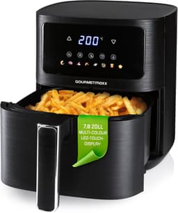 Heteluchtfriteuse - Airfryer Mini Oven - Vetarm Koken - 8 Programma's - 45 Liter - Zwart — thumbnail 1