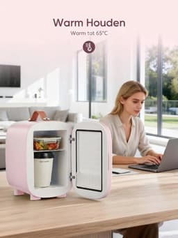 SP® Mini Koelkast - 5L Capaciteit - Minibar - Skincare Koelkast - Roze - 29cm x 20cm x 27cm — thumbnail 5