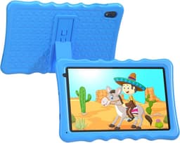 SnelShoppen - Kindertablet met Schokbestendige Bescherming, Dual Camera, Bluetooth, WiFi, 10.1 Inch Android 13 Tablet voor Kinderen, Perfect voor Educ — thumbnail 1