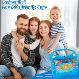 SnelShoppen - Kids Tablet 7 Inch Android voor Kinderen met WiFi, Bluetooth, Ouderlijk Toezicht, Dubbele Camera, 32GB ROM, Geschikt voor Kinderen van 3 — thumbnail 3