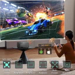 Everycom - RD829 - Beamer - Projector Beamer - Mini Meamer - 1920x1080dpi - Automatische focus - 5G - met WiFi - 12000lumens — thumbnail 3
