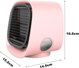 Draagbare luchtkoeler - Mini USB draagbare airconditioner - Compacte koelunit - Stille werking - IJskristal - 3 instelbare snelheden - Voor slaapkamer, kantoor, auto — thumbnail 5