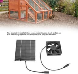 Dailygoody - Zonnepaneelventilator - Ventilatiesysteem - Eenvoudig te — thumbnail 4