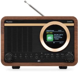 DAB radio - Audizio Ovaro - Retro radio met Bluetooth, FM en DAB+ - Houtlook — thumbnail 4