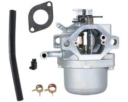 Carburateur geschikt voor grasmaaier 590399, geschikt voor Briggs & Stratton 590399 796077, geschikt voor Nikki 799245, geschikt voor 21A707 21A977, inclusief pakking en brandstofleiding.