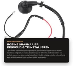 Bobine Geschikt voor Grasmaaier - Vervangende Bobine - Eenvoudig te Installeren - Staallegering/ABS - Modulelengte 62 mm - Ontstekingsspoel — thumbnail 1