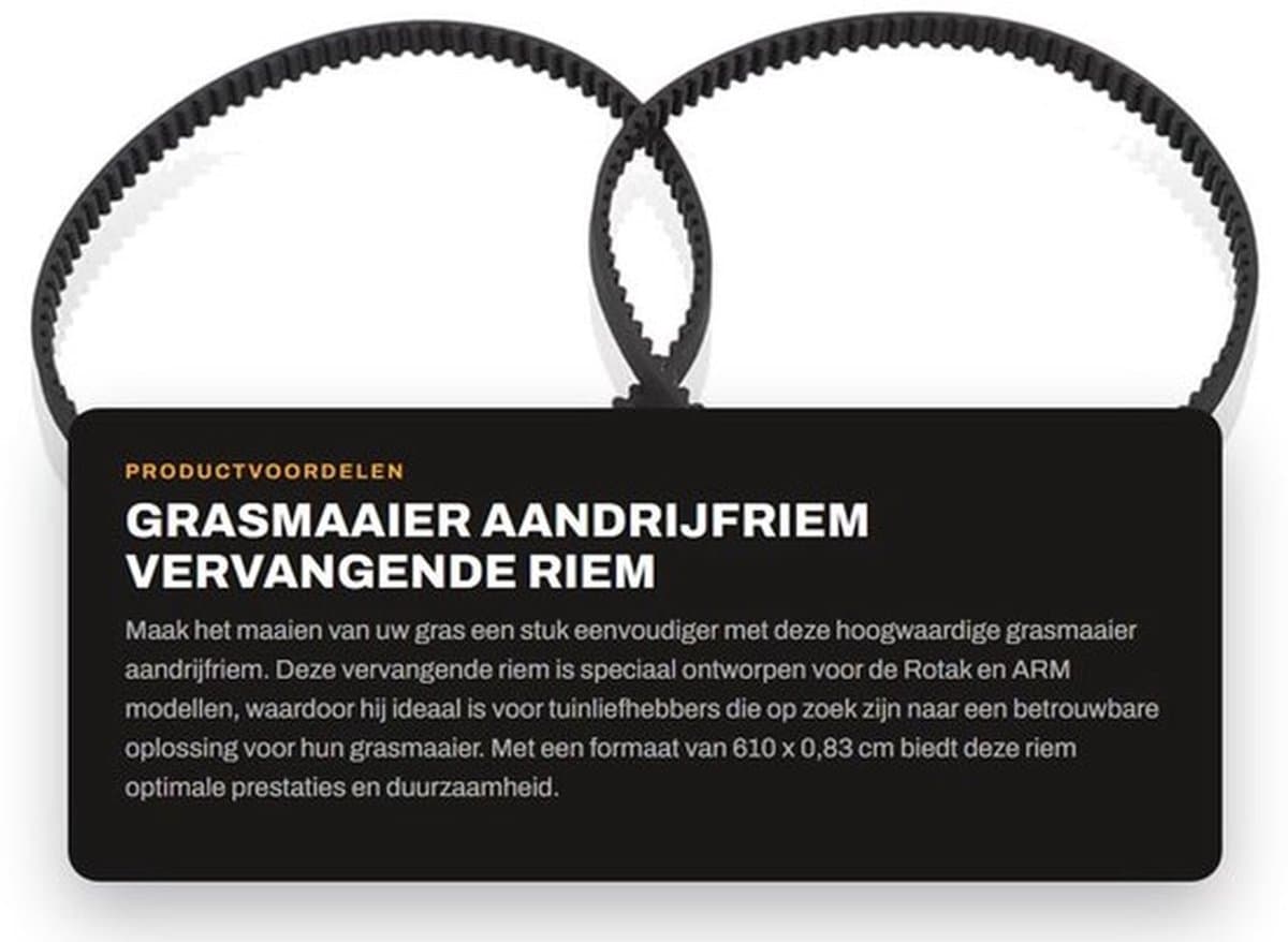 Aandrijfriem 6,1 meter - Compatibel met Art.8846/8847/8848 - Nylon - 1,6 mm doorsnede - 6 x reservedraadspoel - Grijs - Grasmaaier — afbeelding 1