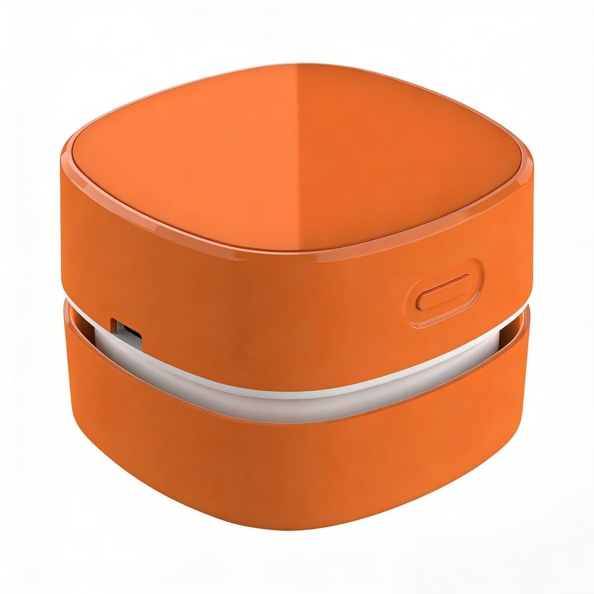 Kleine stofzuiger-kleine stofzuiger draadloos-Oplaadbare mini draadloze bureaustofzuiger - Reinigt gemakkelijk alle soorten hoeken - Verwijdert stof haar en klein vuil - oranje kleur - 7,9 x 7,9 x 6 cm — afbeelding 1