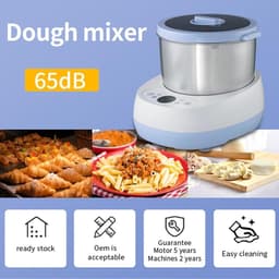 Deegmixer - Keukenmachine - Bakken - Constante Temperatuur Gisting - 5L Capaciteit - Blauw — thumbnail 4