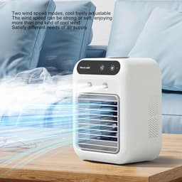 Draagbare Airco - Persoonlijke Koeler - Kantoor Thuis - USB Oplaadbaar - 500 Ml Tank - Wit — thumbnail 5