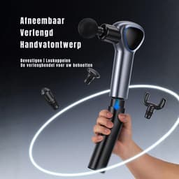 AHD® Massage Gun - Massage Pistool - Massage Gun Professioneel - Massage-gun - Zwart - 13cm x 7cm x 37cm — thumbnail 3