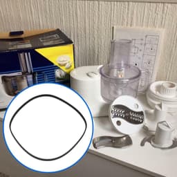 Aandrijfriem Keukenmachine - Tandriem Mixer - Vervangen Versleten - Duurzaam Rubber - 486 mm Omtrek - Zwart — thumbnail 5