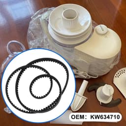 Aandrijfriem Keukenmachine - Tandriem Mixer - Vervangen Versleten - Duurzaam Rubber - 486 mm Omtrek - Zwart — thumbnail 2