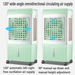 Mobiele Airco - Luchtkoeler Ventilator - Ruimte Koelen - Verdampingskoeling - 47x35x93CM - Wit — thumbnail 3