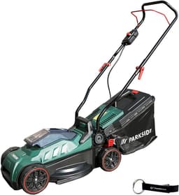 Accu Grasmaaier - Elektrische Grasmaaier - Gazon Onderhoud - Inclusief Duimstok - 33 cm Snijbreedte - Groen — thumbnail 2