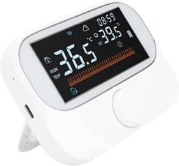 Slimme Thermostaat - Temperatuurregelaar Verwarming Besturing - Energie Besparen - Draadloze Installatie - 984ft Bereik - Wit — thumbnail 3