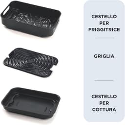 Airfryer Grill - Heteluchtfriteuse Grillpan - Gezond Koken - 8 Kookfuncties - 8 Liter - Zwart — thumbnail 5